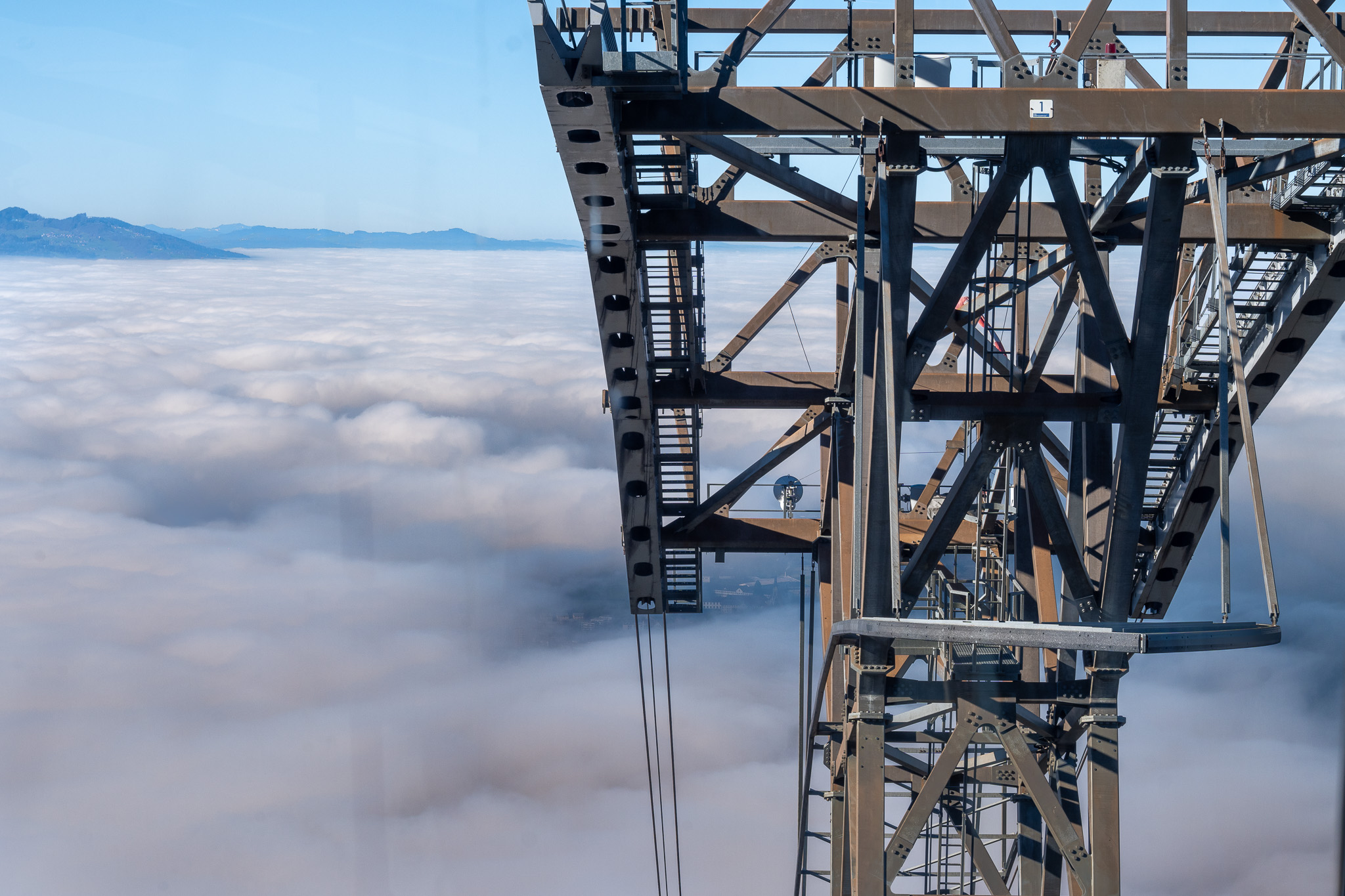 Nebel über dem Rheintal