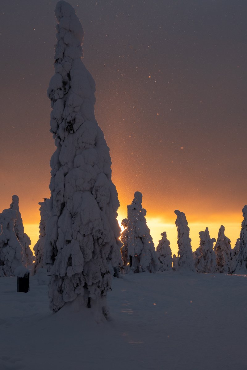 Sonnenuntergang Iso-Syöte Finnland